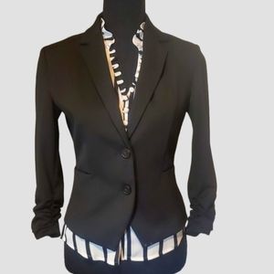 Size 0 Express 3/4 Ruched Sleeve Blazer